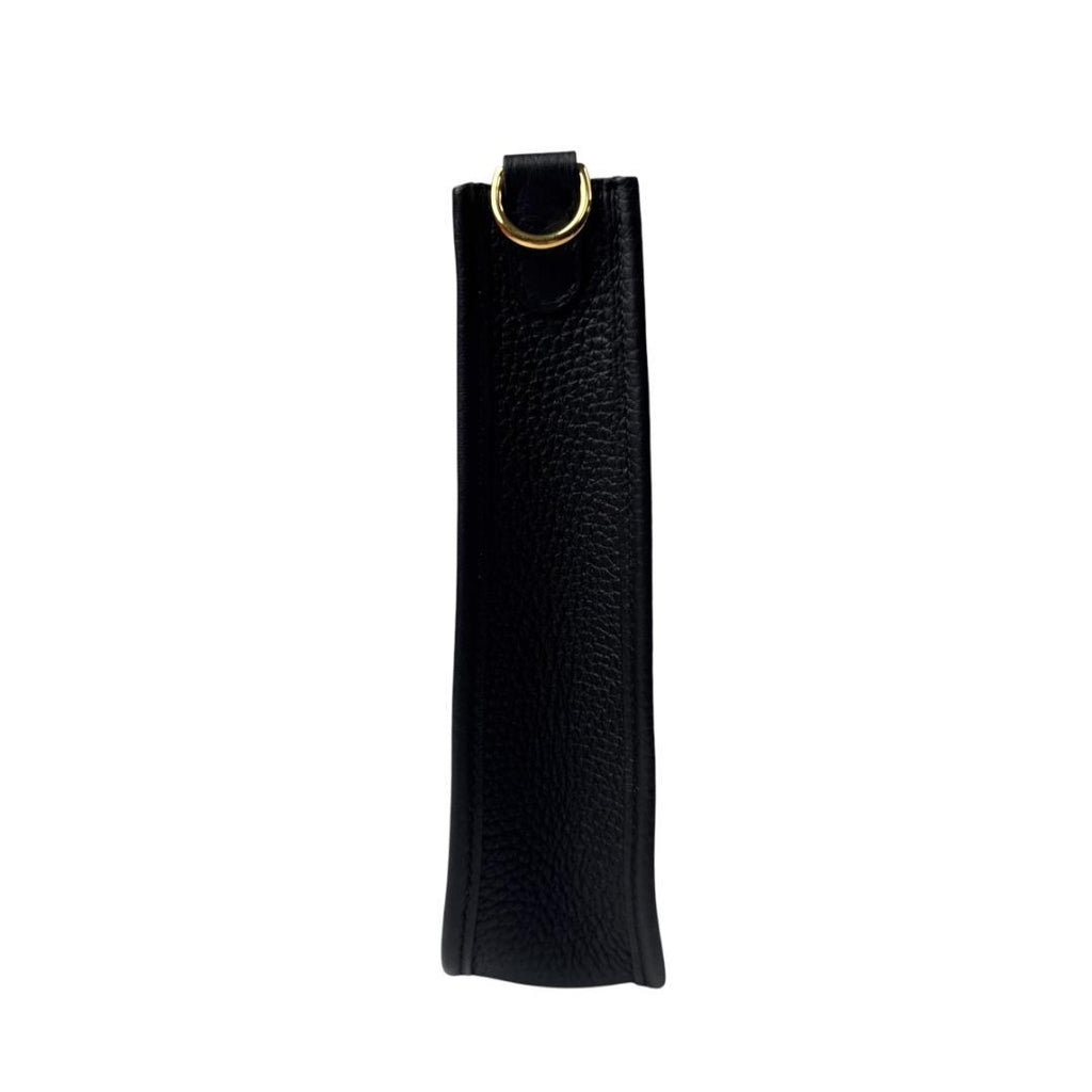 Hermes Evelyne TPM Black Gold Shoulder Bag — view 5