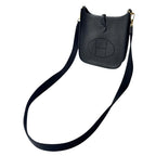 Hermes Evelyne TPM Black Gold Shoulder Bag — view 7