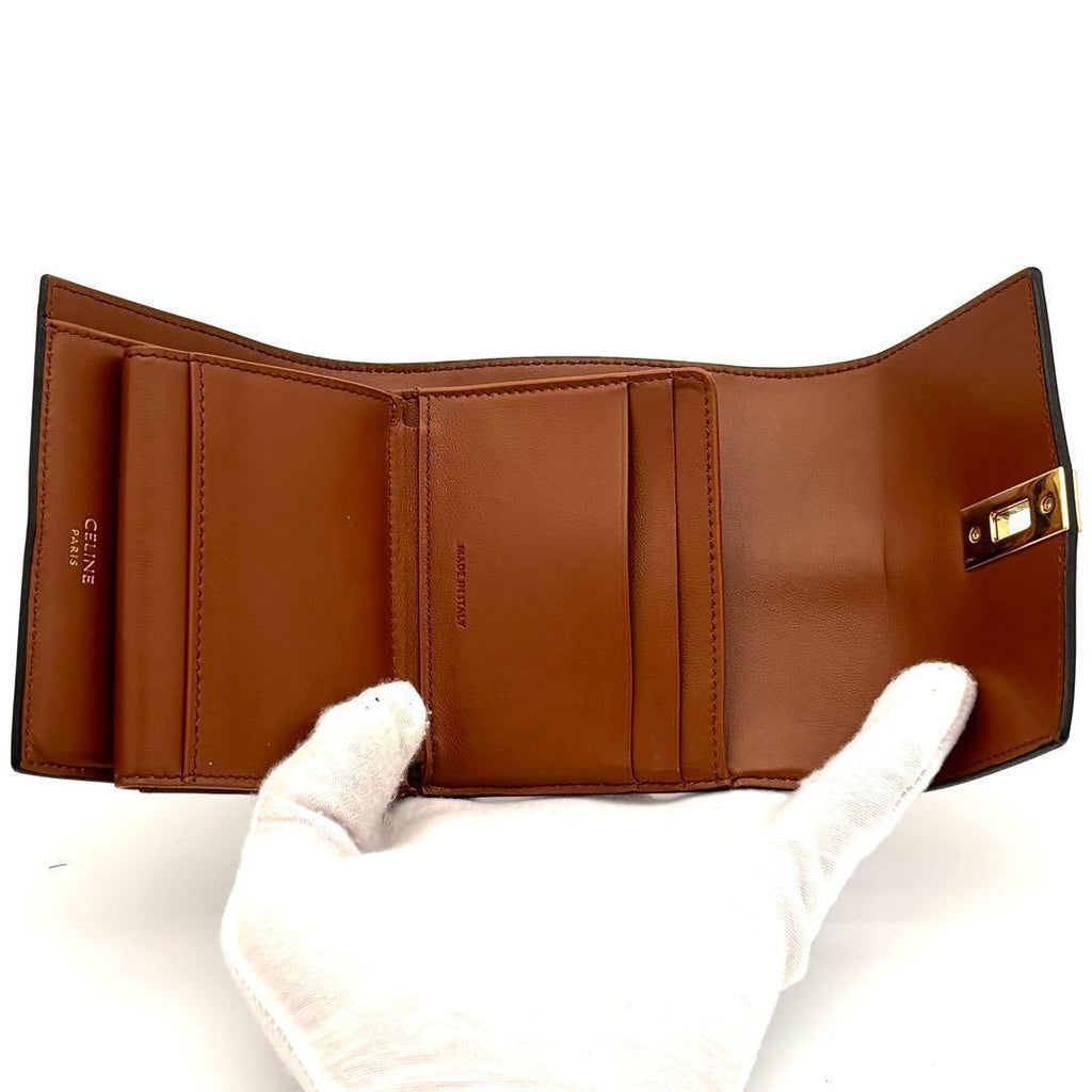 Celine Wallet Small Trifold Brown — view 4