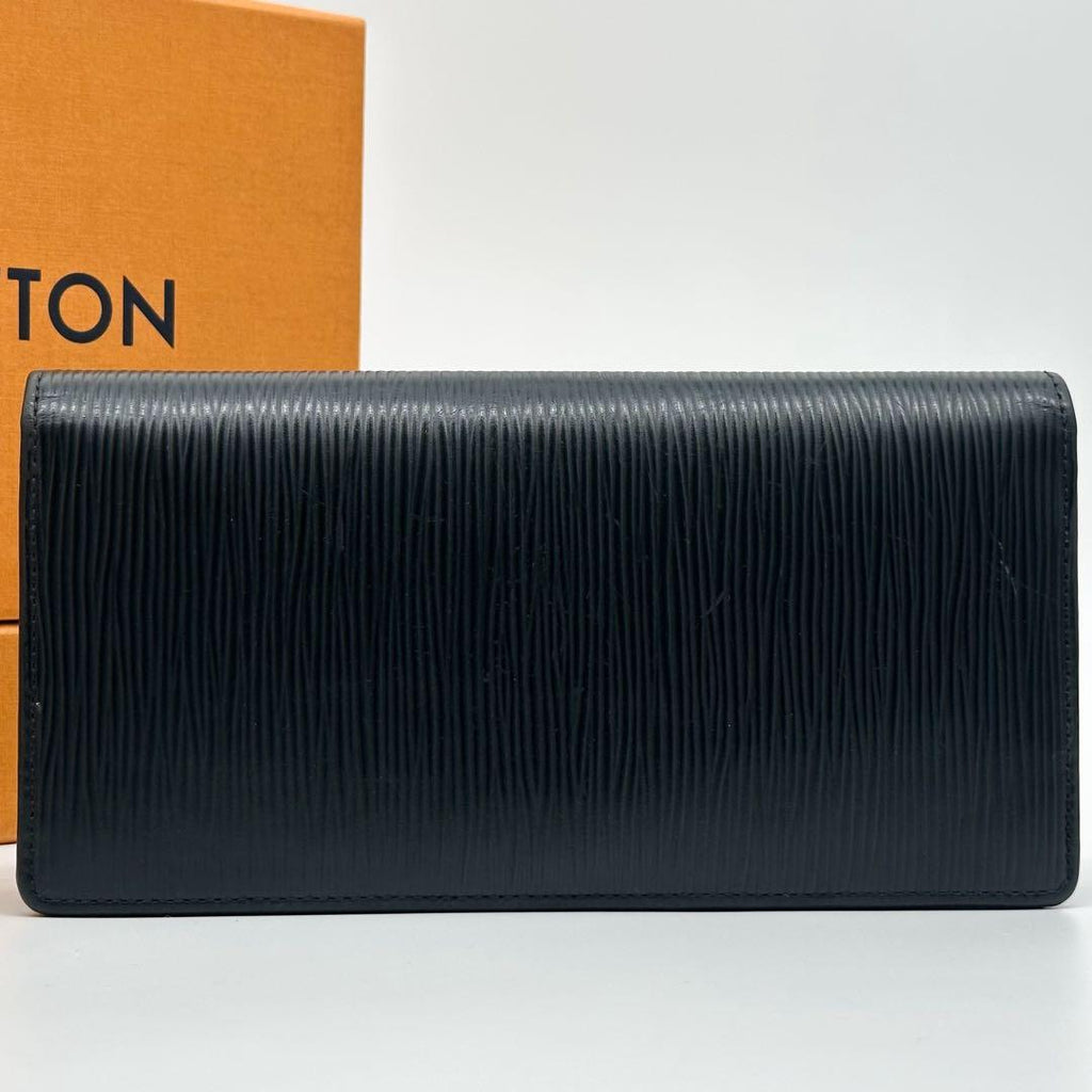 Louis Vuitton Portefeuille Brazza Epi Black Bifold Wallet — view 3