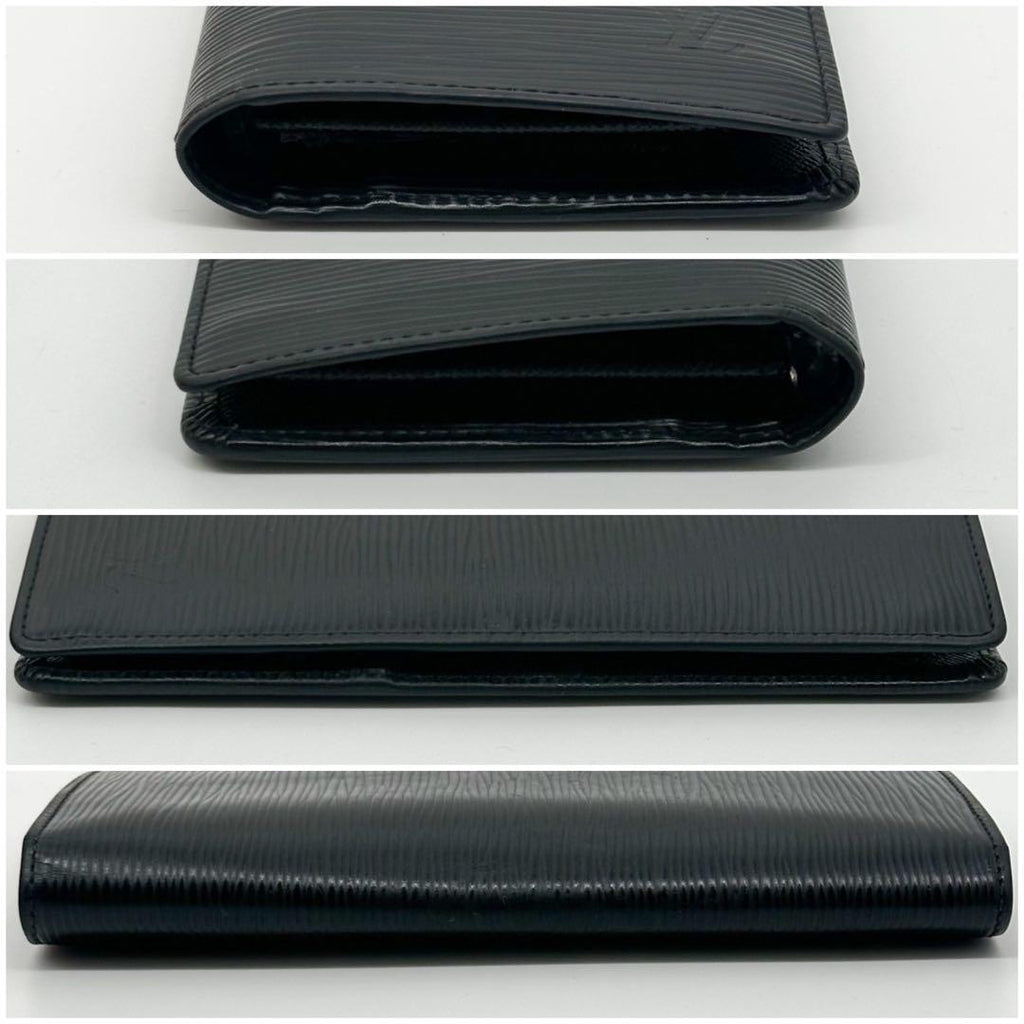 Louis Vuitton Portefeuille Brazza Epi Black Bifold Wallet — view 6