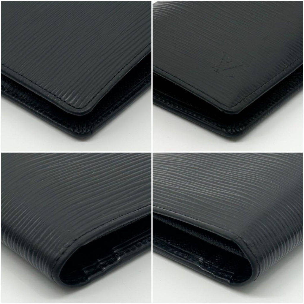 Louis Vuitton Portefeuille Brazza Epi Black Bifold Wallet — view 7