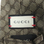 Gucci 100% Silk GG Logo All-over Webline Tie Regular Beige — view 7