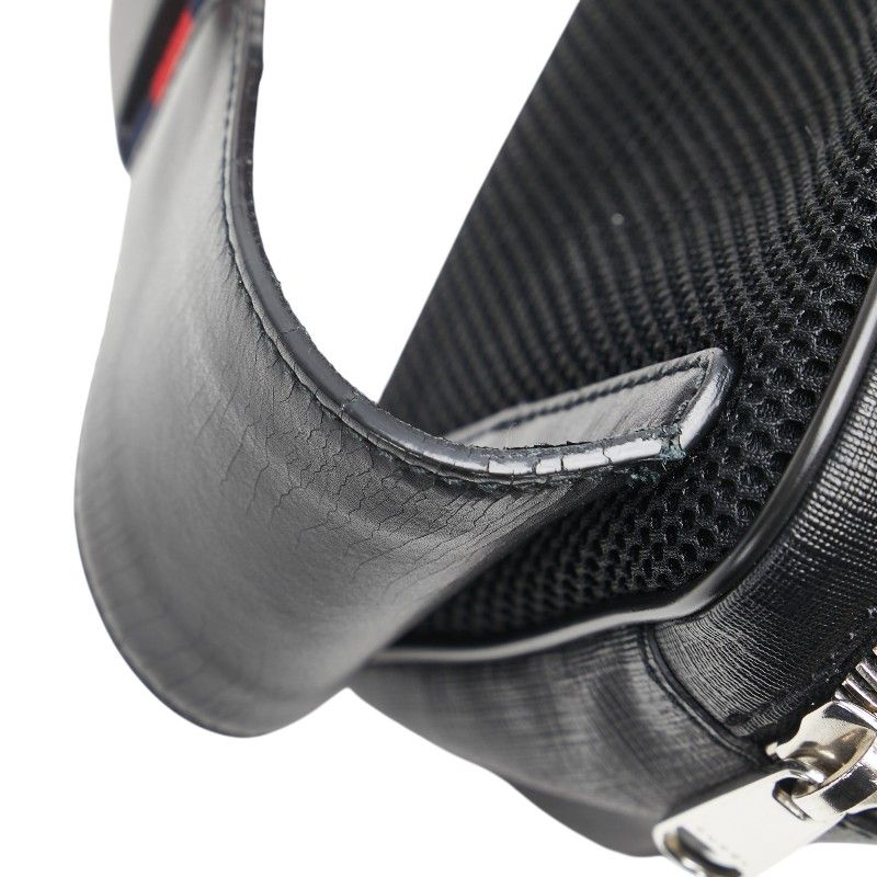 Gucci GG Supreme Sherry Line Body Bag Belt Waist Black Multicolor — view 4