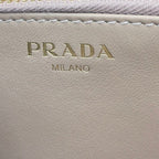 Prada Round Long Wallet Saffiano 1 Ml506 Beige — view 7