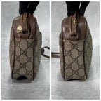 Gucci GG Shoulder Bag Brown Beige Leather Logo — view 7