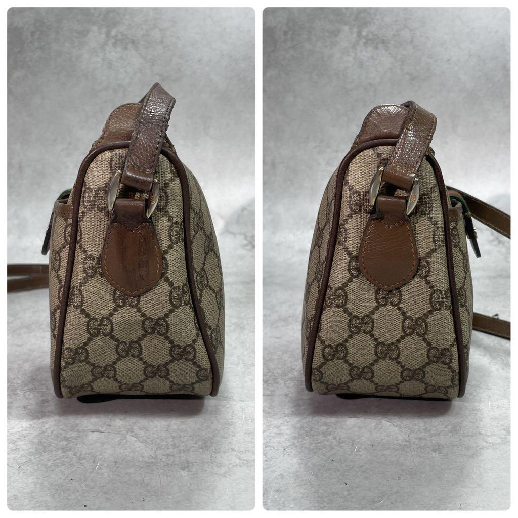Gucci GG Sherry Line Shoulder Bag Brown Leather — view 7