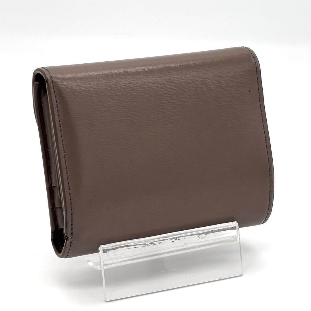 Celine Small Flap Wallet Triomphe Trifold Greige — view 2