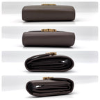 Celine Small Flap Wallet Triomphe Trifold Greige — view 3