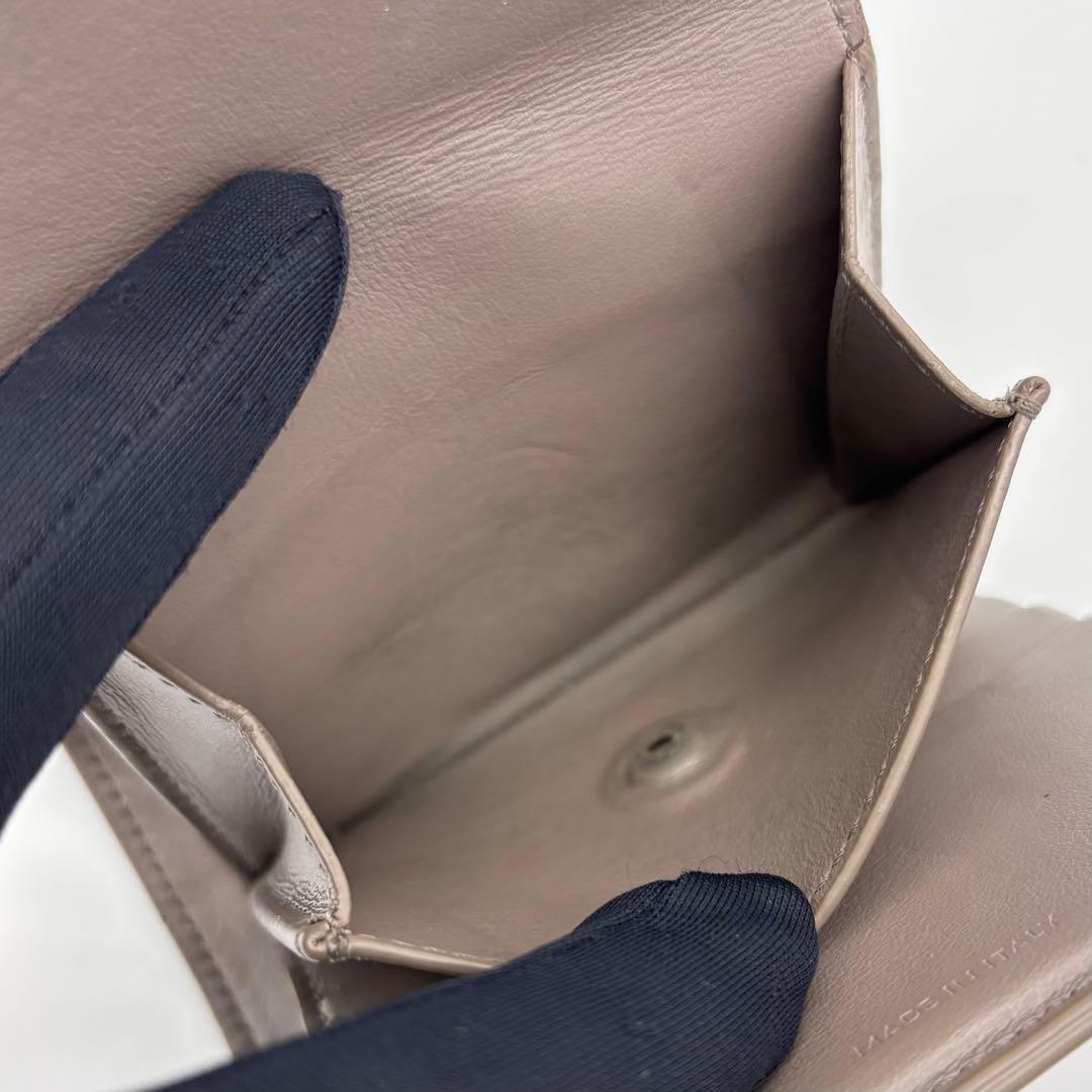 Celine Small Flap Wallet Triomphe Trifold Greige — view 5