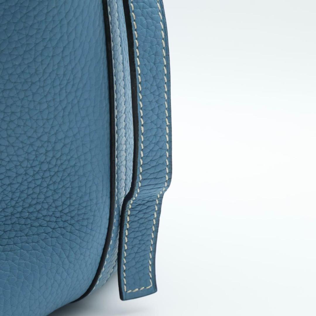Hermes Picotin PM Blue Gene Taurillon Handbag — view 4
