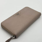 Prada Vitello Daino Leather Zip Around Round Wallet — view 4