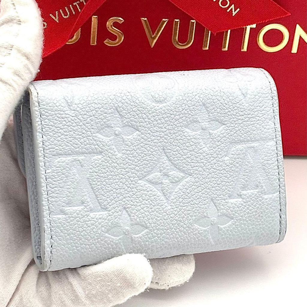 Louis Vuitton Wallet Porte Monnaie Rosalie Azur Blue Empreinte — view 2