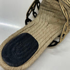 Hermes Ancon Leather Chaine D'ancre Espadrilles Flat Sandals — view 7