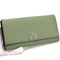 Loewe Wallet Anagram Continental Green