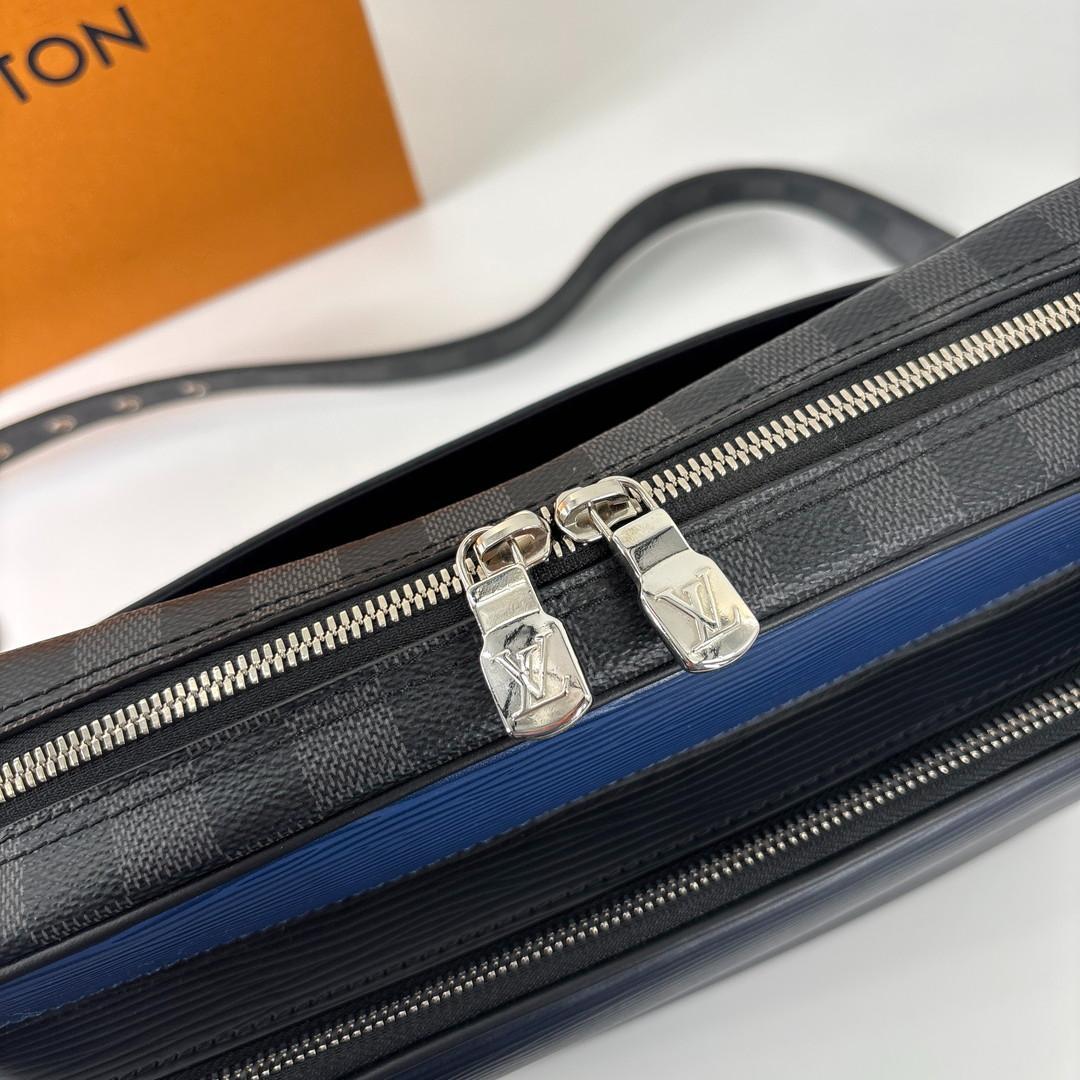 Louis Vuitton Epi Damier Graphite Messenger Bag Black — view 6