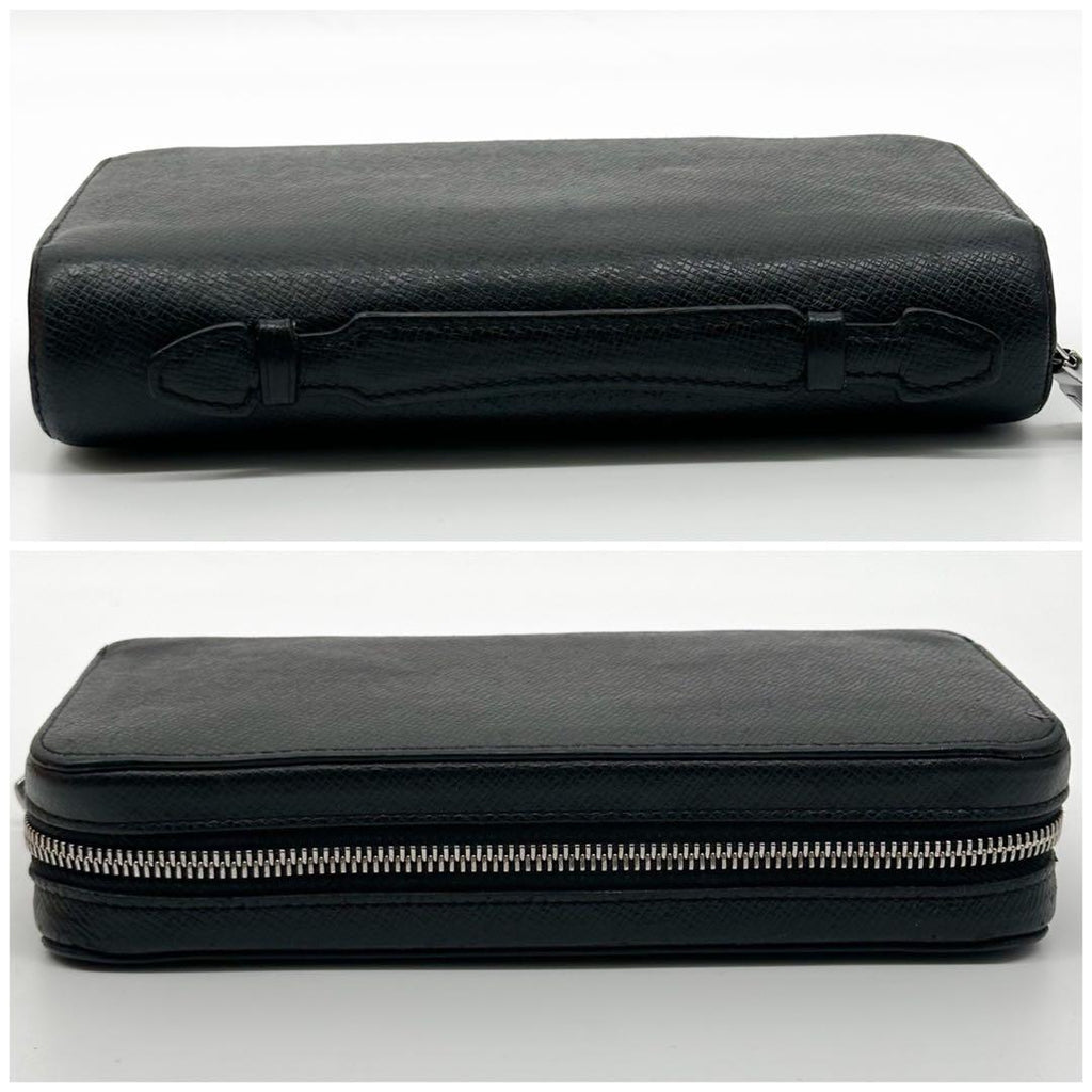 Louis Vuitton Zippy XL Taiga Black Round Wallet — view 5