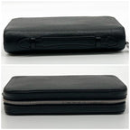 Louis Vuitton Zippy XL Taiga Black Round Wallet — view 5