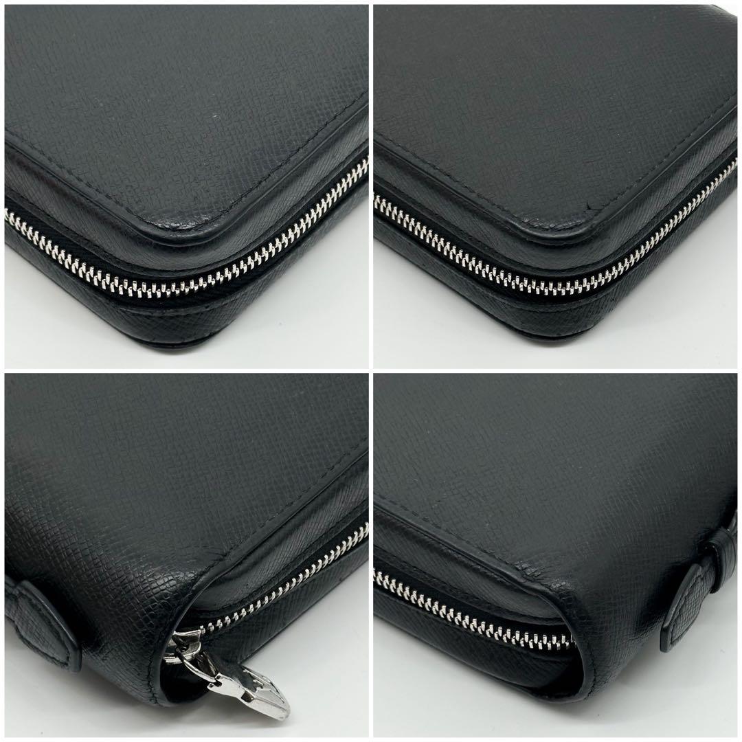 Louis Vuitton Zippy XL Taiga Black Round Wallet — view 6