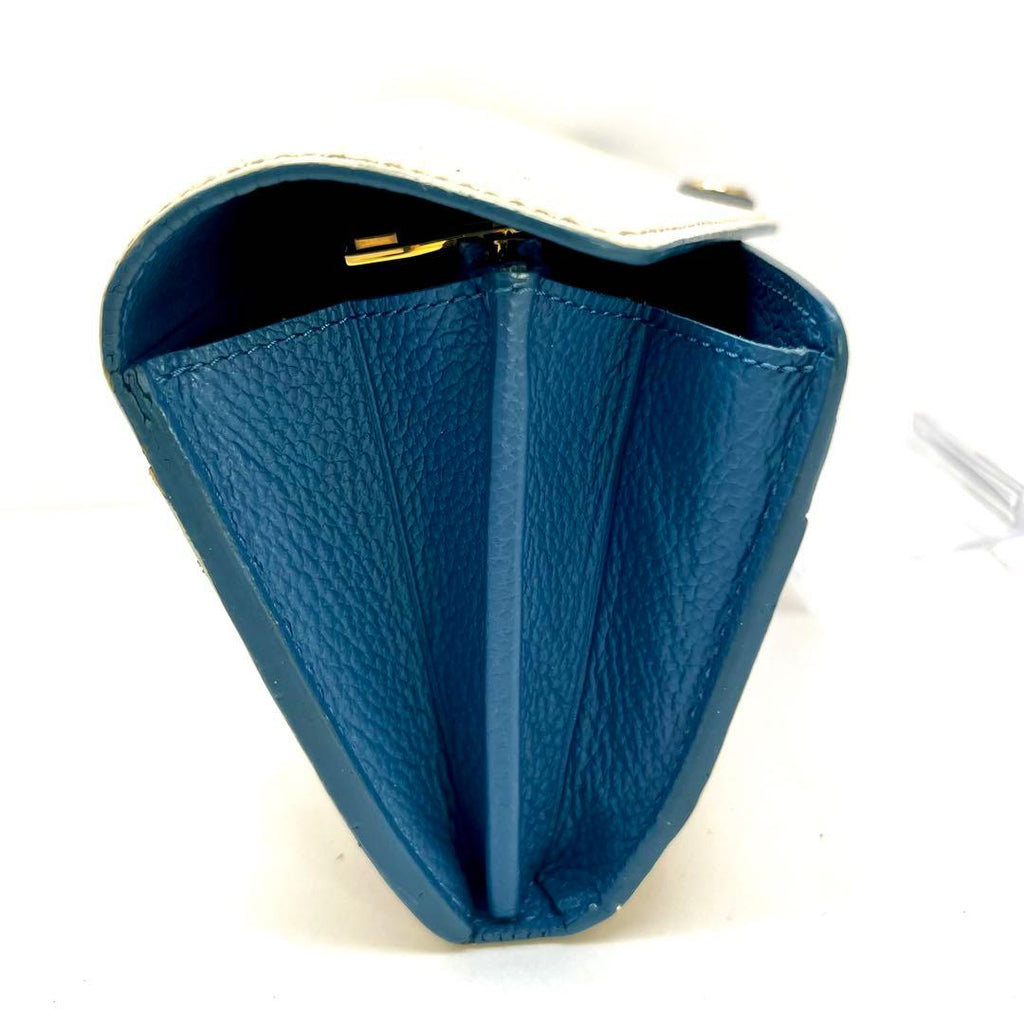 Louis Vuitton Color Empreinte Portefeuille Sarah Blue Jean Wallet — view 4