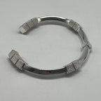 Bottega Veneta Intrecciato Cuff Bangle Bracelet — view 5