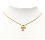 Dior CD Logo Ribbon Motif Necklace — view 2