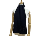 Chanel CC Logo Scarf Shawl Wool — view 3
