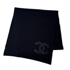 Chanel CC Logo Scarf Shawl Wool — view 4