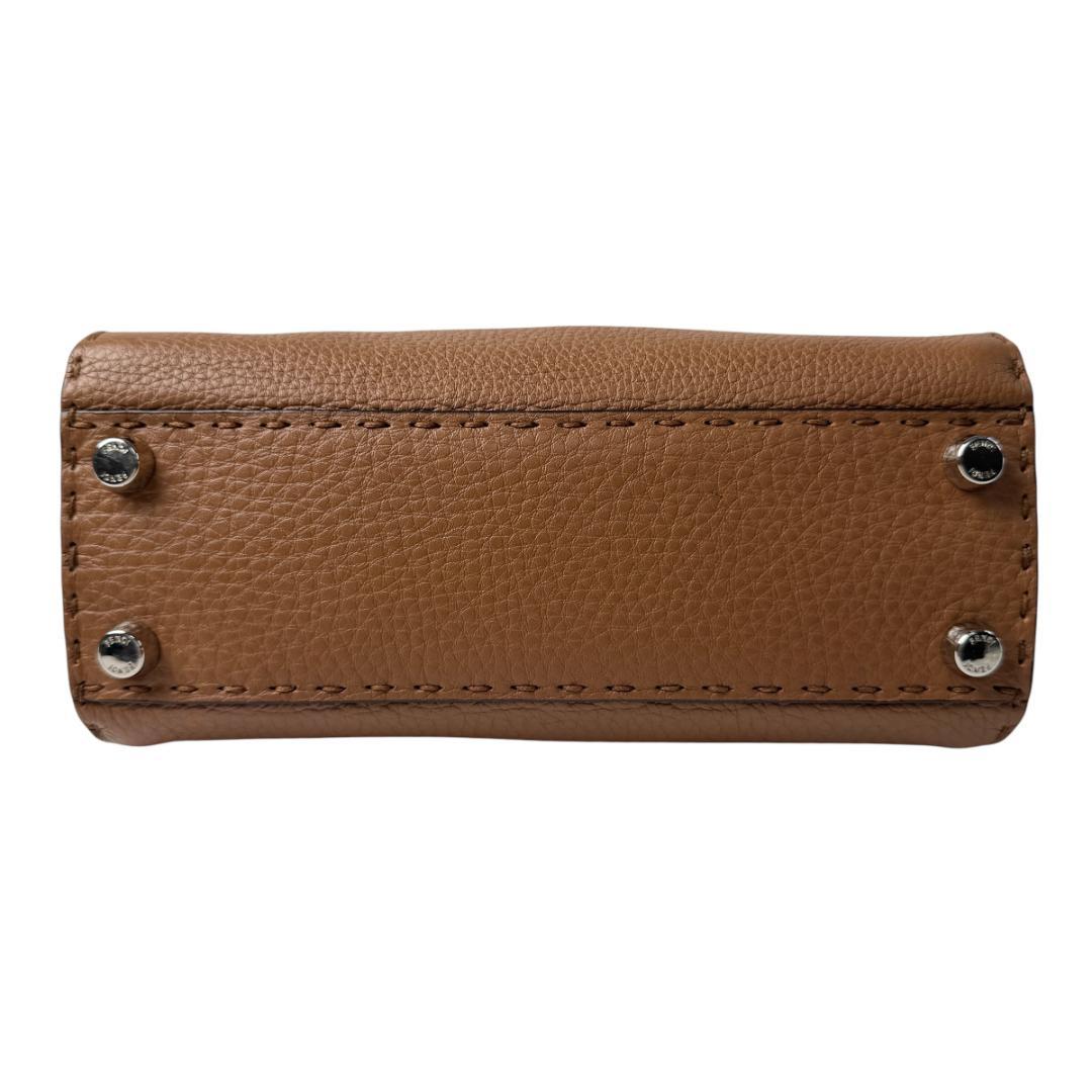 Fendi Peekaboo Selleria Mini Shoulder Handbag — view 6