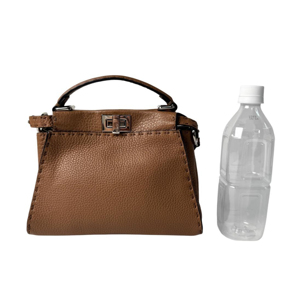 Fendi Peekaboo Selleria Mini Shoulder Handbag — view 8