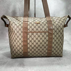Gucci GG Boston Bag Hand Brown Leather Logo — view 2
