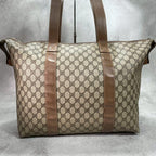 Gucci GG Boston Bag Hand Brown Leather Logo — view 3