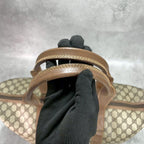 Gucci GG Boston Bag Hand Brown Leather Logo — view 4