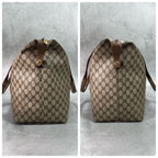 Gucci GG Boston Bag Hand Brown Leather Logo — view 7