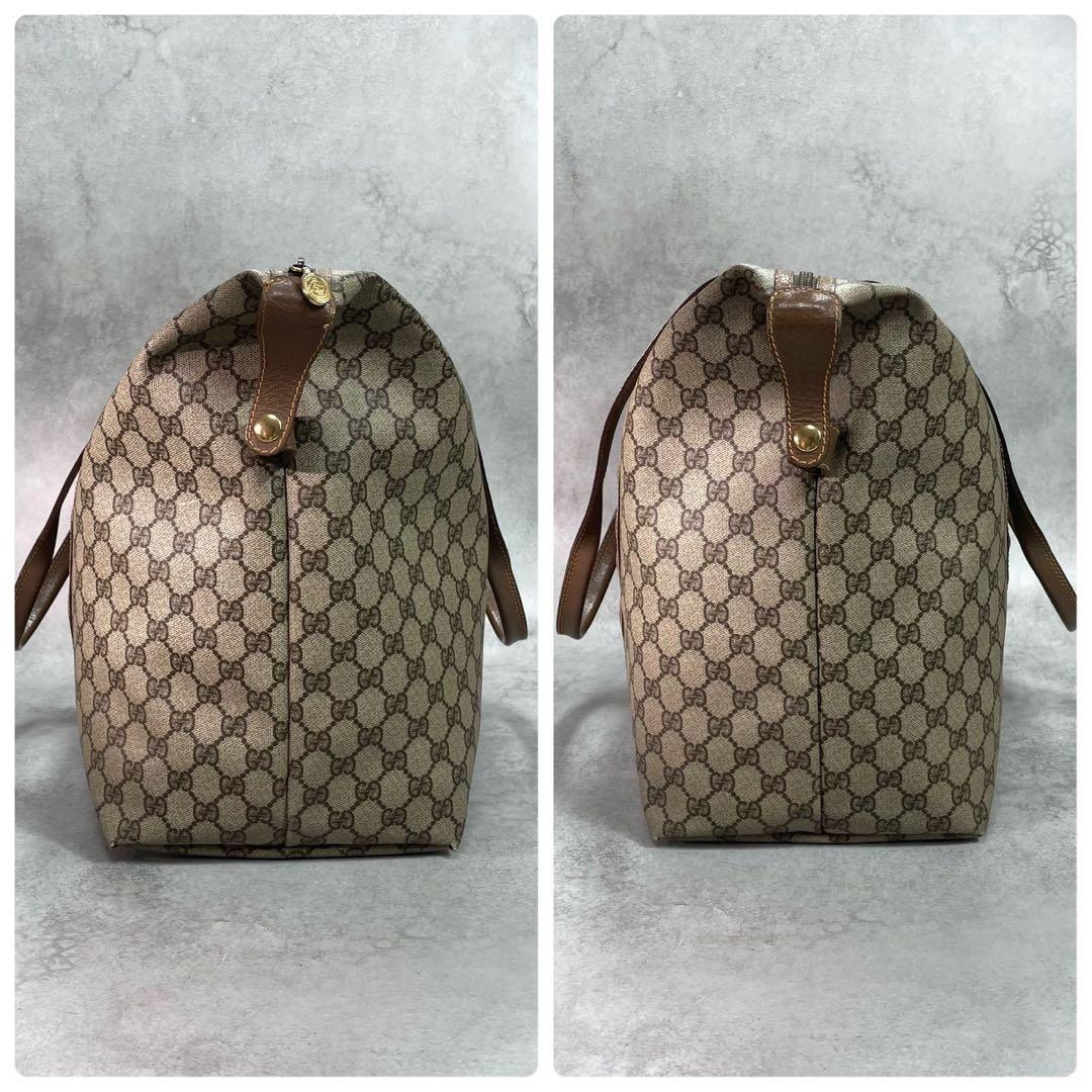 Gucci GG Boston Bag Hand Brown Leather Logo — view 7