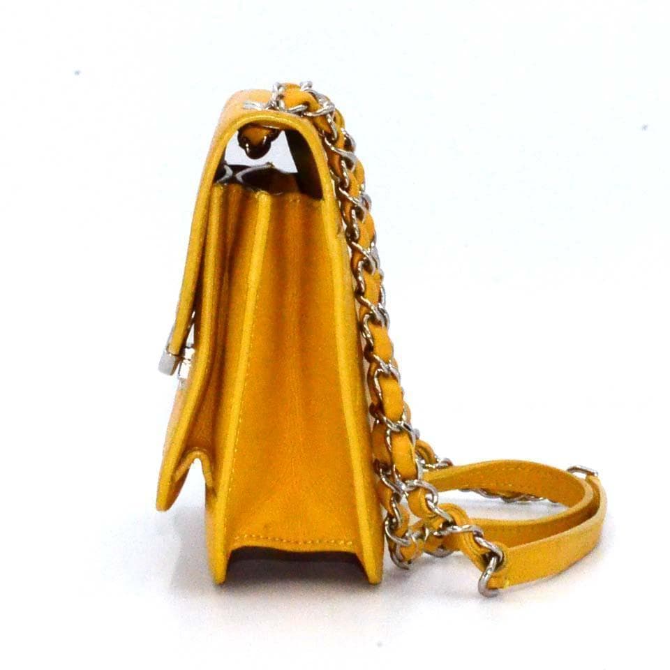 Chanel Half Coco Quilted Caviar Leather Chain Shoulder Bag — view 3