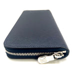 Louis Vuitton Taiga Vertical Zippy Wallet Navy — view 5
