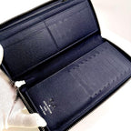 Louis Vuitton Taiga Vertical Zippy Wallet Navy — view 7