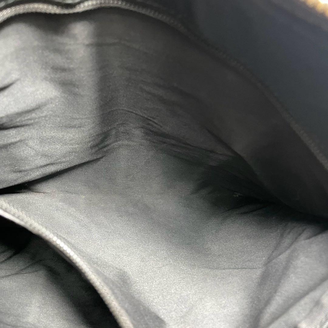 Gucci Sherry Line Shoulder Bag Suede Black Logo — view 6