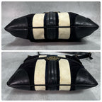 Gucci Sherry Line Shoulder Bag Suede Black Logo — view 8