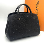 Louis Vuitton Monogram Empreinte Montaigne BB Gray Studs Handbag — view 2