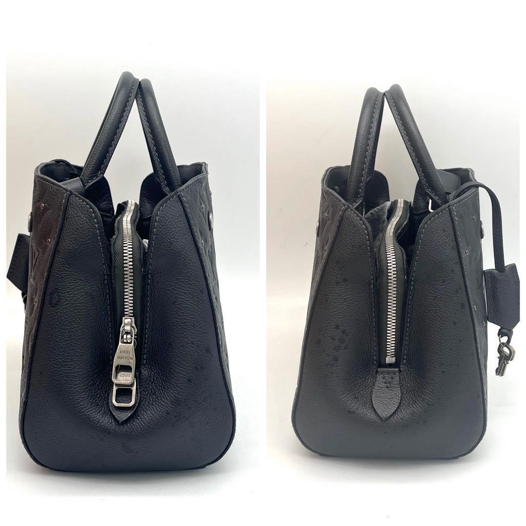 Louis Vuitton Monogram Empreinte Montaigne BB Gray Studs Handbag — view 6