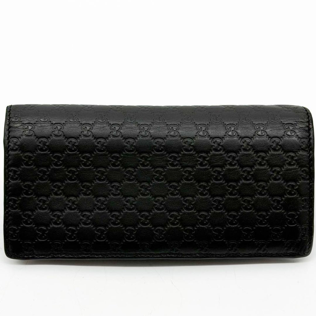 Gucci Micro Guccissima GG Bifold Wallet Black Leather — view 2