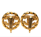 Chanel CC Logo Round Earrings — view 2