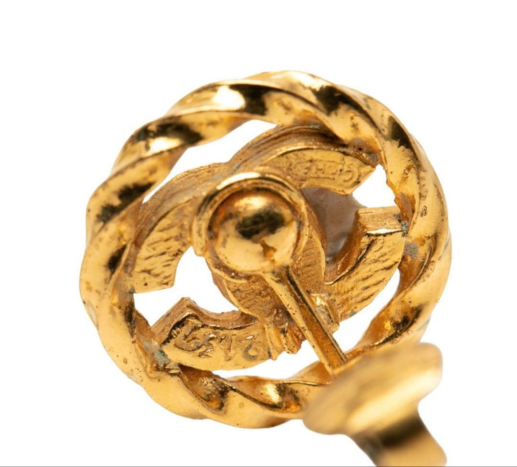 Chanel CC Logo Round Earrings — view 3