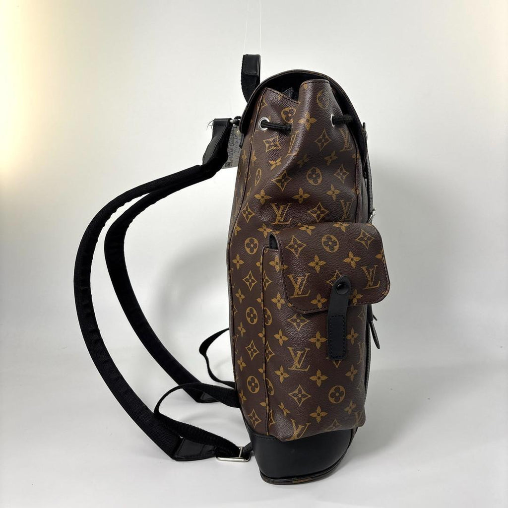 Louis Vuitton Monogram Macassar Christopher PM Backpack — view 4