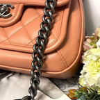 Chanel Double Flap Quilted Boy Pink — view 4