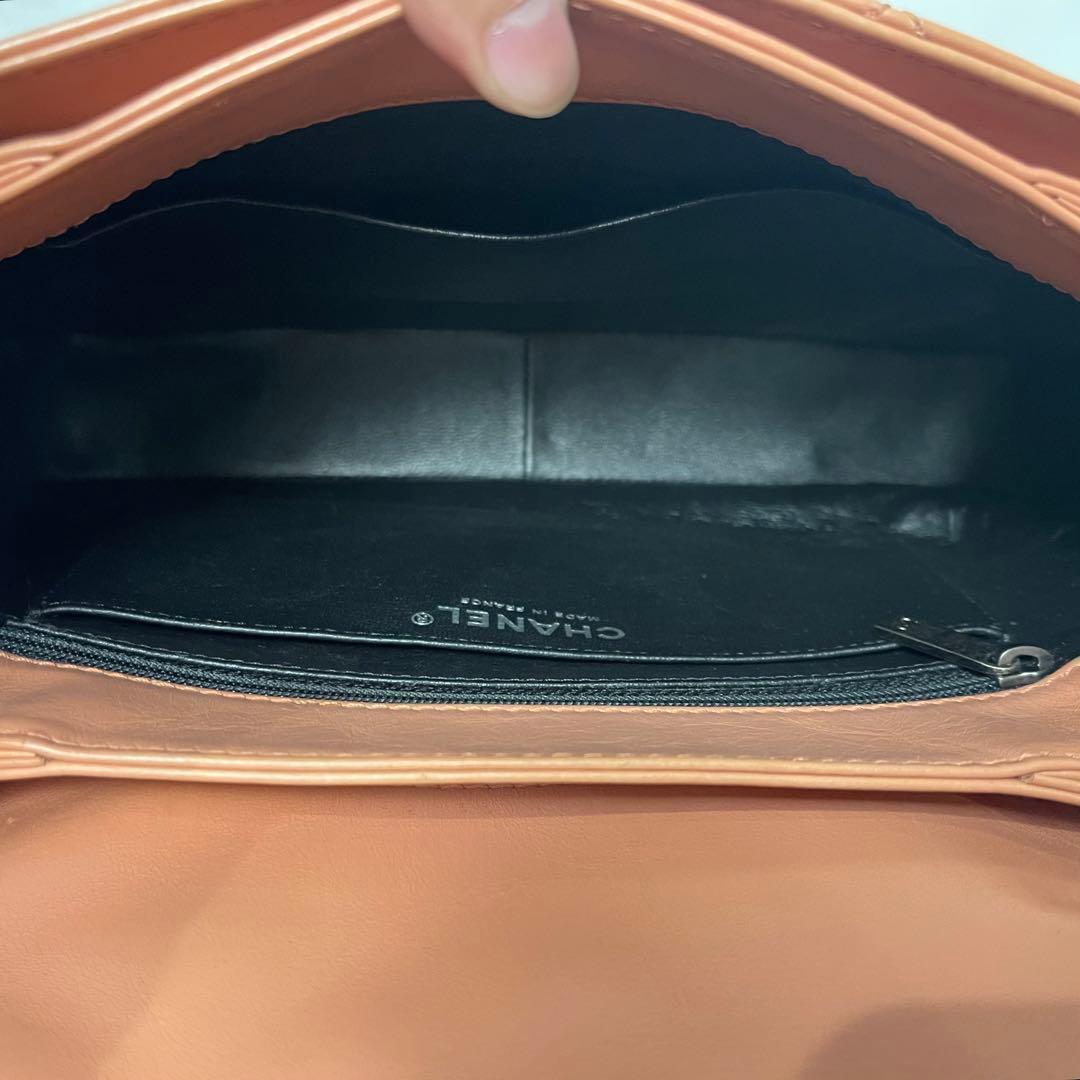 Chanel Double Flap Quilted Boy Pink — view 9
