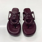 Hermes Gypsy Chaine D'ancre Platform Thong Sandals — view 2