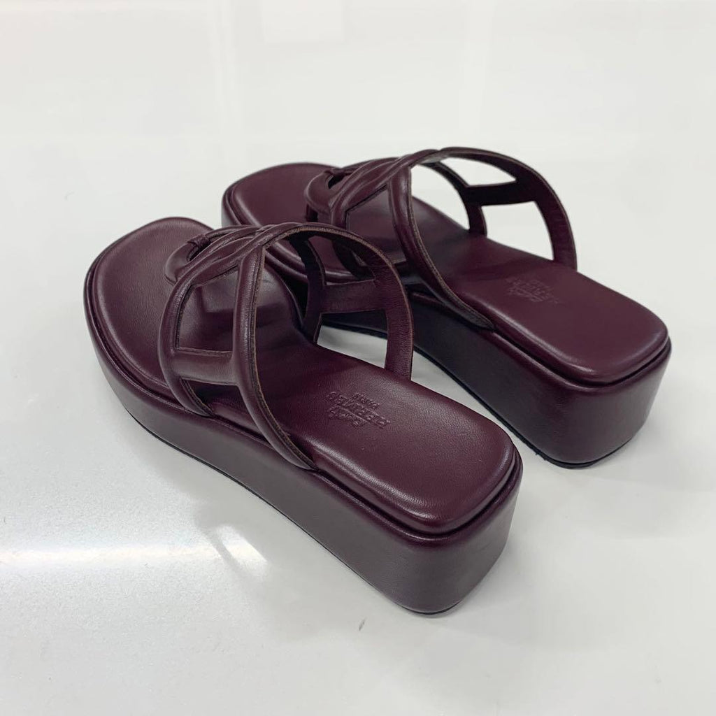 Hermes Gypsy Chaine D'ancre Platform Thong Sandals — view 4